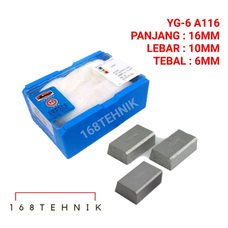 MATA WIDIA YG6 A116 ECER / PAHAT WIDIA CARBIDE YG-6 A116 / WIDIA A116 / Widia Carbide / Pahat Tungst
