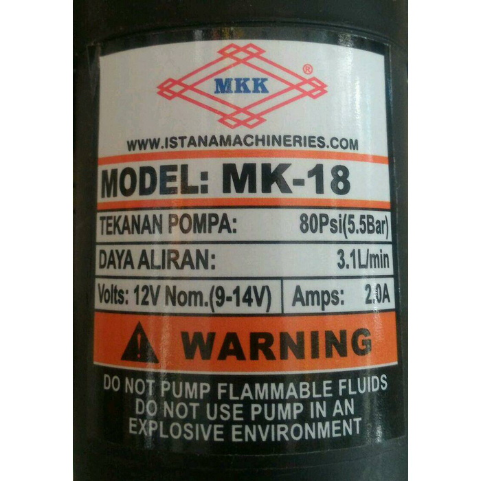 Dinamo Pompa Air DC 12 Volt MKK