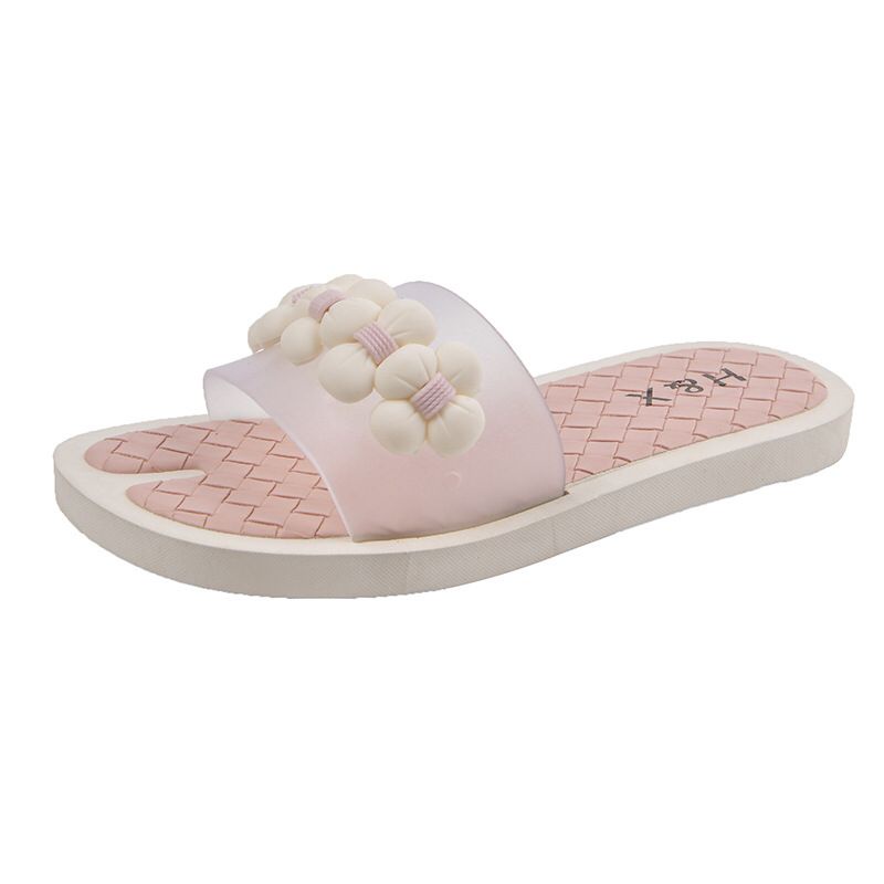 CUCI GUDANG SHOEGALLERY TG0543 Sandal Slop import Wanita Motif Bunga Bunga