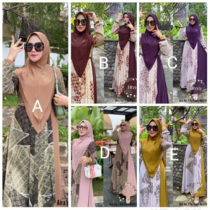 SET SYARI AIRA VOL 7 BY IRNA GALLERY SERI B ( SISA A DAN B)