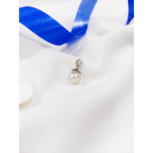 Liontin Emas Mutiara Air Laut Asli