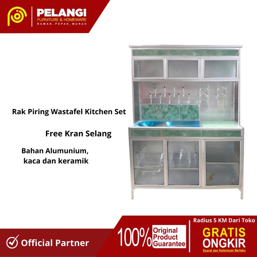 Wastafel Kitchen Set | Rak Piring Alumunium | Kitchen Set Alumunium | Wastafel Alumunium