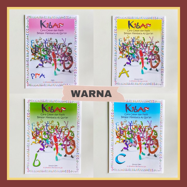 Buku Kibar Warna | Pra, A, B, C