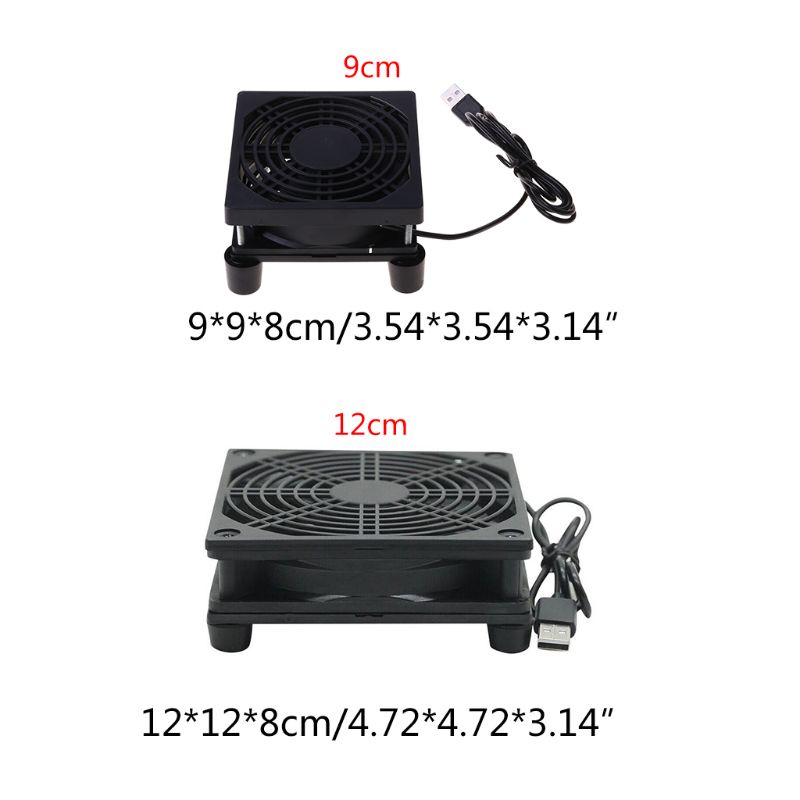 Cre Kipas Pendingin USB Charging DC 5V Tahan Lama Untuk Router TV Top Box