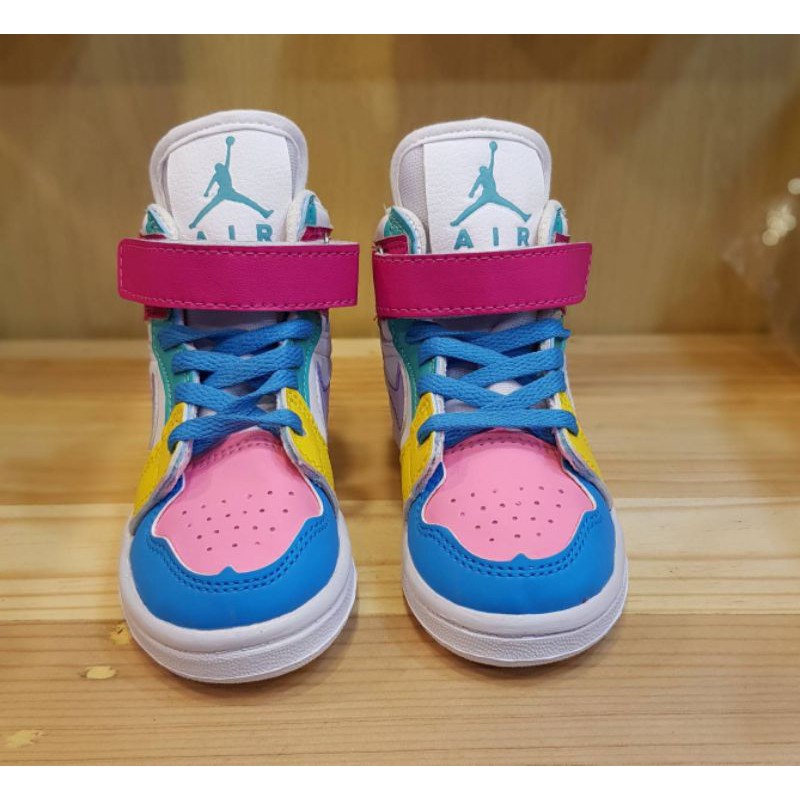 SEPATU JORDAN ANAK CEWEK PREMIUM QUALITY JORDAN KIDS RETRO MULTICOLOR