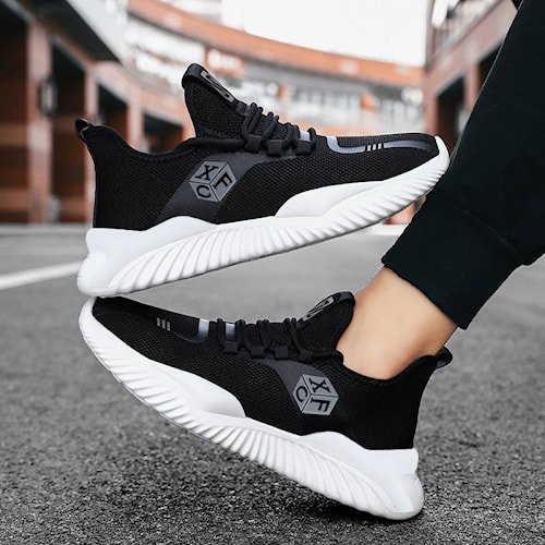 sepatu sneakers import kets cat putih kasual casual pria ala korea style putih polos Braxton Sepatu 