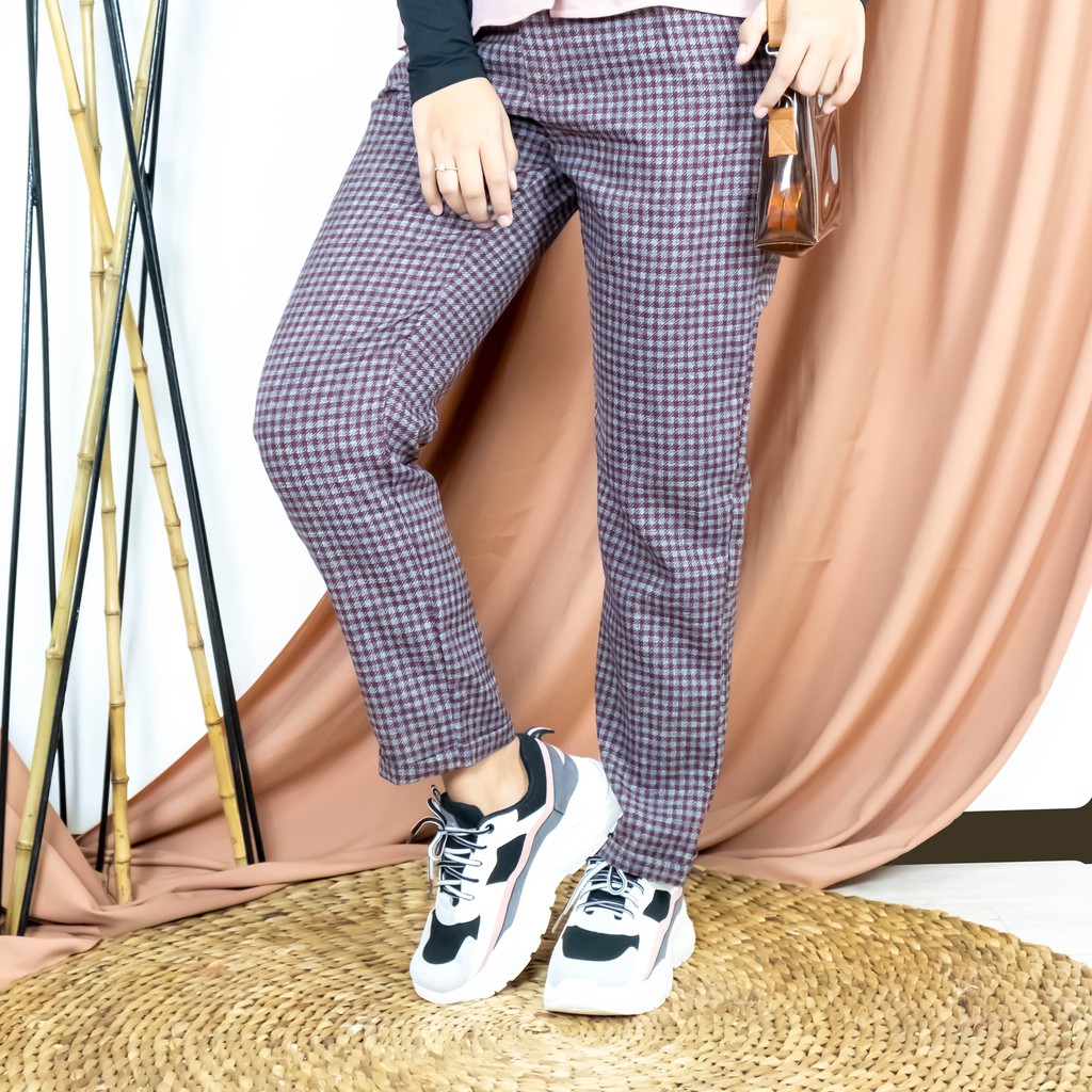 PS1227 Katlyn PLAID TARTAN Pants Shopee Indonesia PS1227 Katlyn PLAID TARTAN Pants Shopee Indonesia