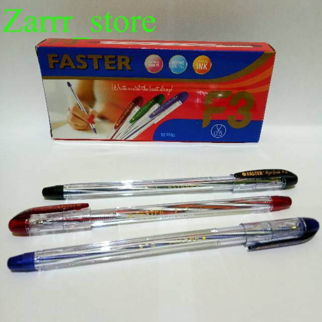 

1 PCS ECER Bolpen Faster F3 0.5 mm