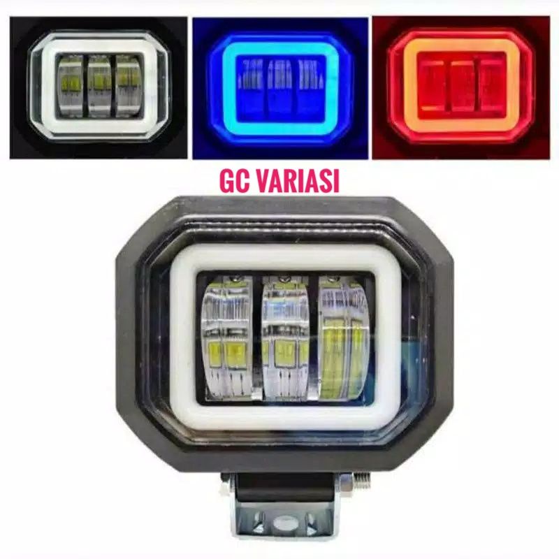 LAMPU TEMBAK SOROT KOTAK LED LENSA 3MATA 12VOLT 30WATT DC UNIVERSAL MOTOR/LAMPU TEMBAK DAYMEKER LED 