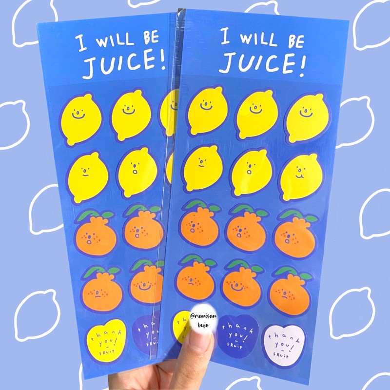 

Beary Lemon stickers ( Sticker aesthetic Sticker bujo Sticker journaling Sticker deco BUJO )