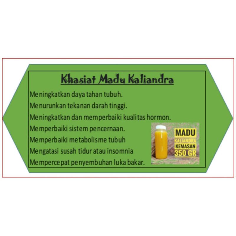

MADU KALIANDRA