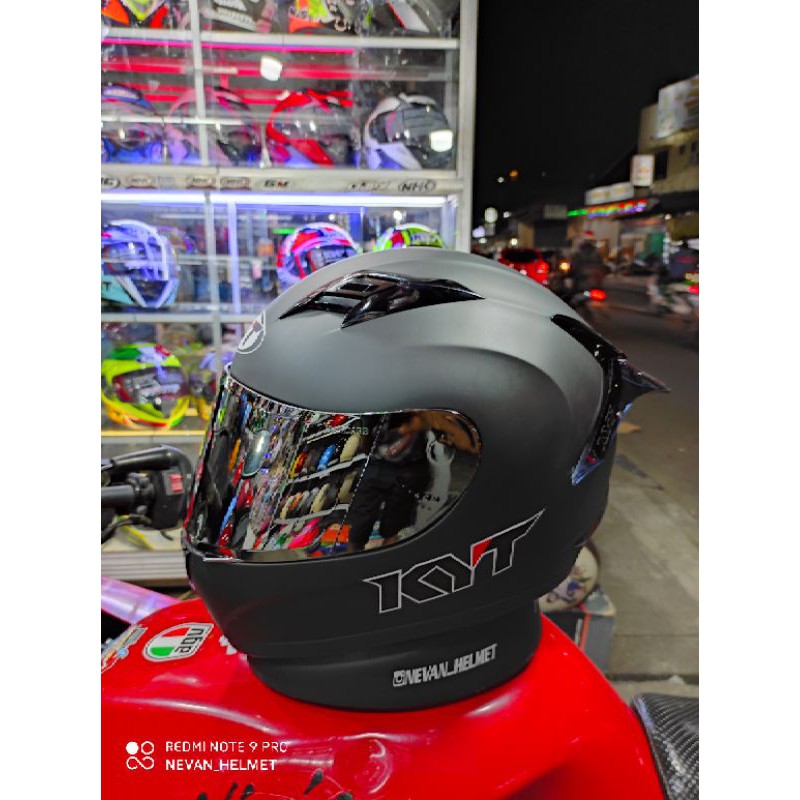 PAKET GANTENG KYT R10 BLACK DOFF SOLID