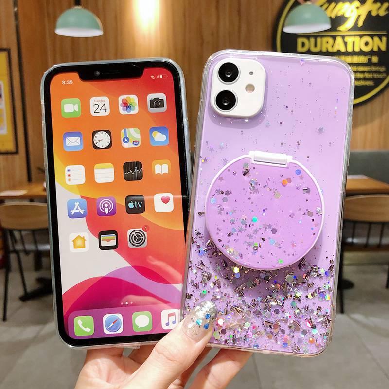Pretty Mirror Phone Case OPPO A7 A5S A12 A5 A9 A31 2020 A3S C1 C11 5 Pro 5S 5i C3 A52 A92 A37 Neo 9  Black Cover