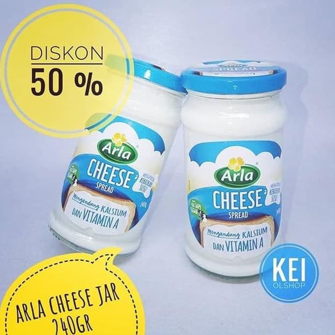 

Diskon besar ukuran 140gr Arla Jar Spread CREAM Cheese, Cheese Oles