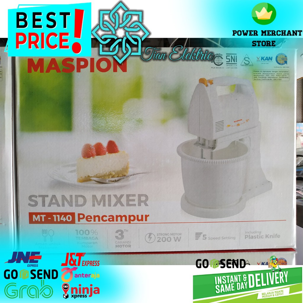 MASPION MT-1140 Stand Mixer 2 Liter