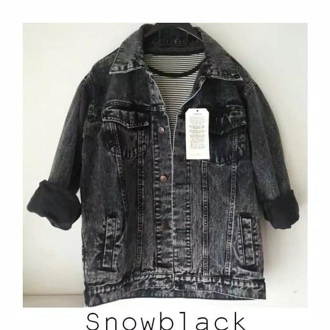 lfo0 jaket levis/jaket pria/jaket denim/jaket dilan/jaket levis pria wanita - hitam, l vblm