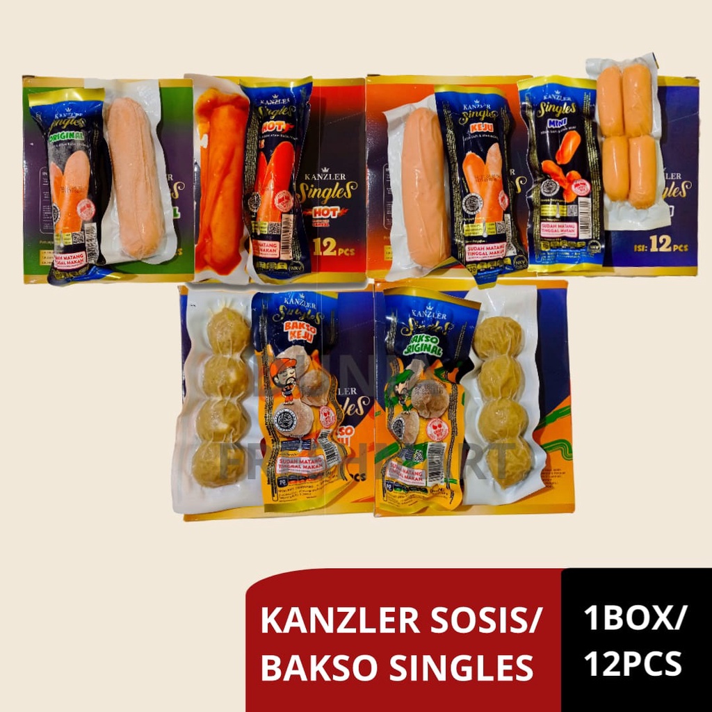 Jual Kanzler Singles Kanzler Sosis Singles Siap Makan 1 Box Isi 12pcs