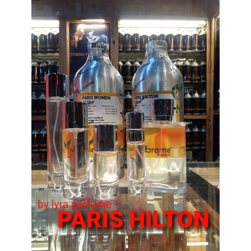 PARFUM PARIS HILTON,BIBIT MINYAK WANGI REFILL BIBIT ORIGINAL NON ALKOHOL