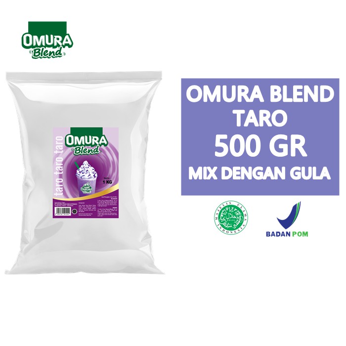 

Omura blend bubuk minuman mix rasa Taro 500 gr