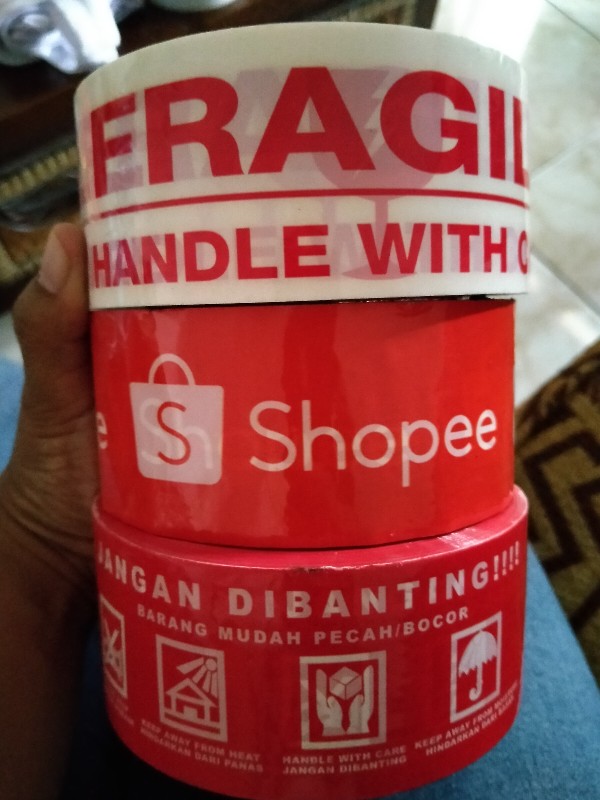 Lakban Shopee Warna Orange Adalah Isolasi Besar Dan Kuatcp