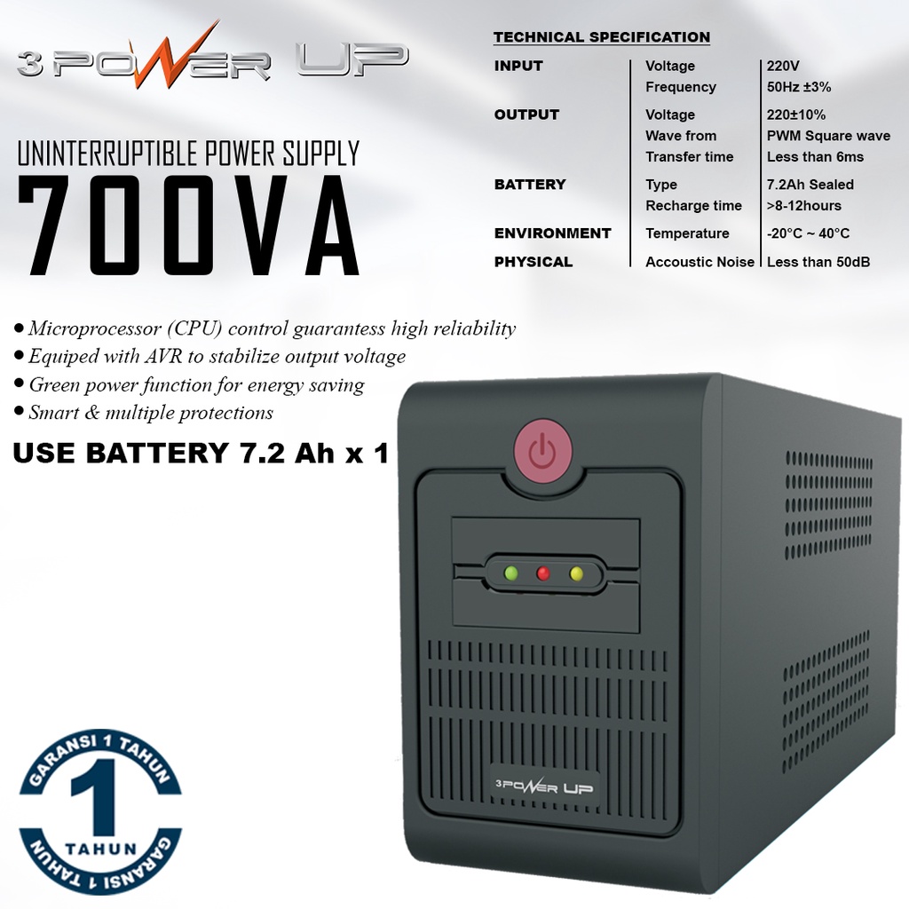 UPS-PowerUp 700VA PowerUp