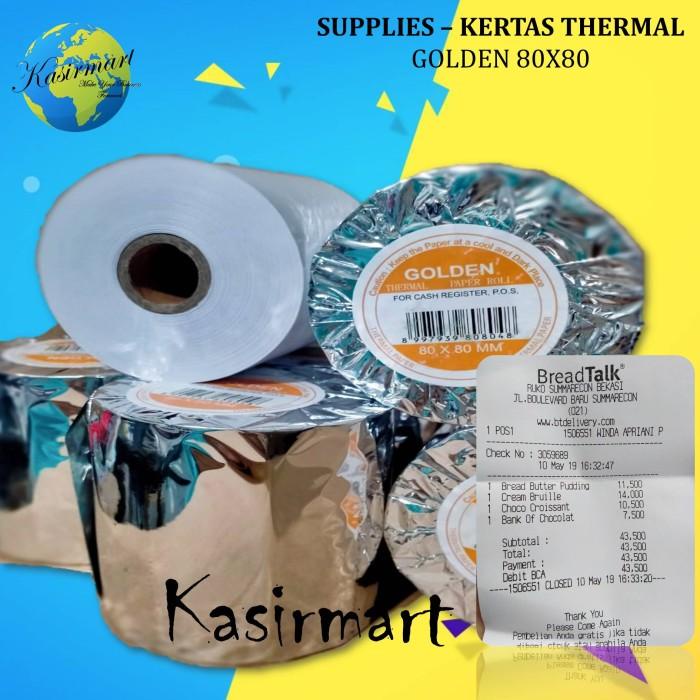 

1 Doz Kertas Kasir Thermal 80X80 - Kertas Thermall Golden 80 X 80