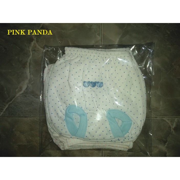 CELANA KACAMATA POLKADOT ISI 1 LUSIN / Celana Kacamata Polkadot, Bahan TC Boneka Motif Polkadot Tempel Harga Pabrik Promo Warna Mix Random