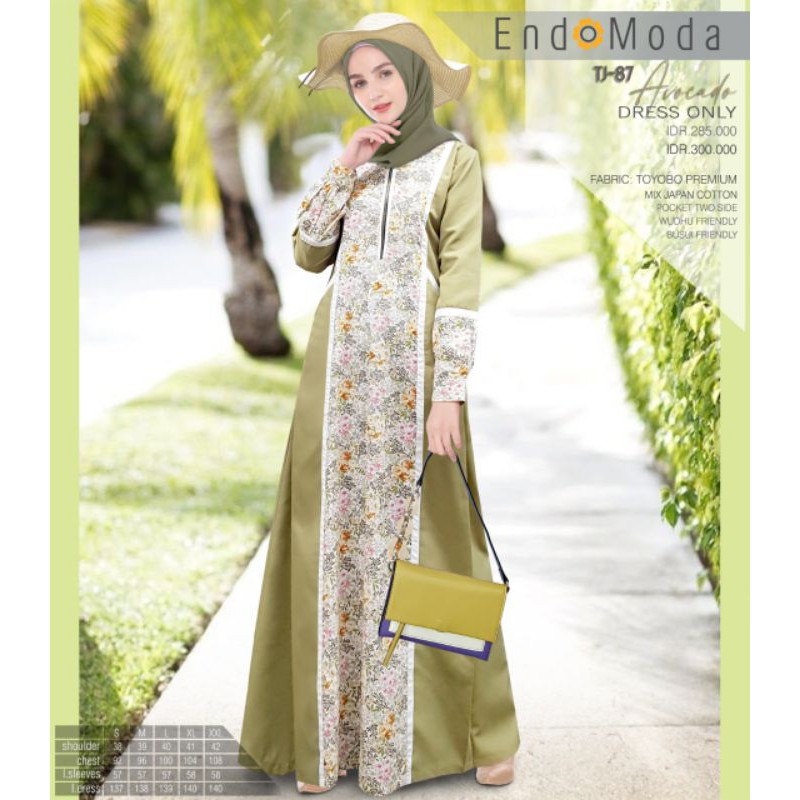 Gamis terbaru TJ-87 Endomoda