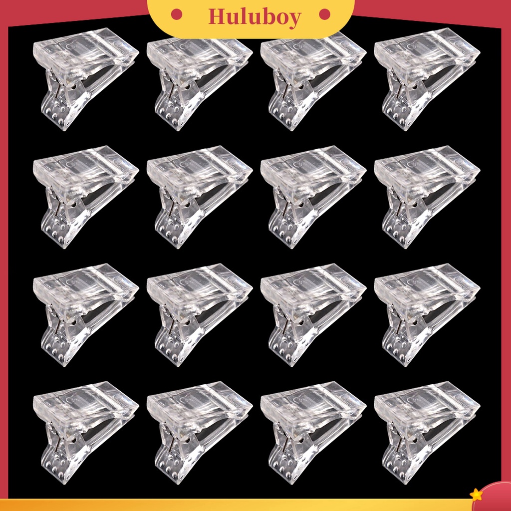Huluboy Huluboy♡ Klip Penjepit Extension Kuku Palsu Bahan ABS Dapat Digunakan Kembali