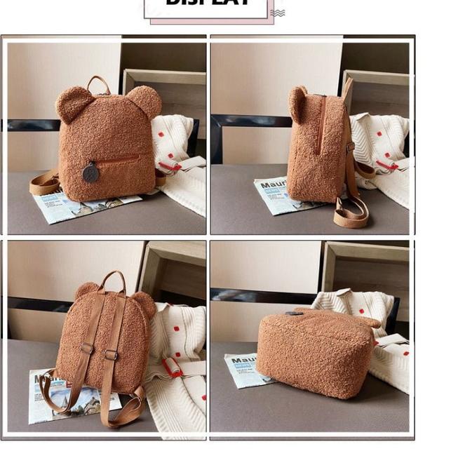 [_069] 3.3 [LOGU] Tas bulu panda, tas backpack panda, tas bulu ransel Bayar Dirumah