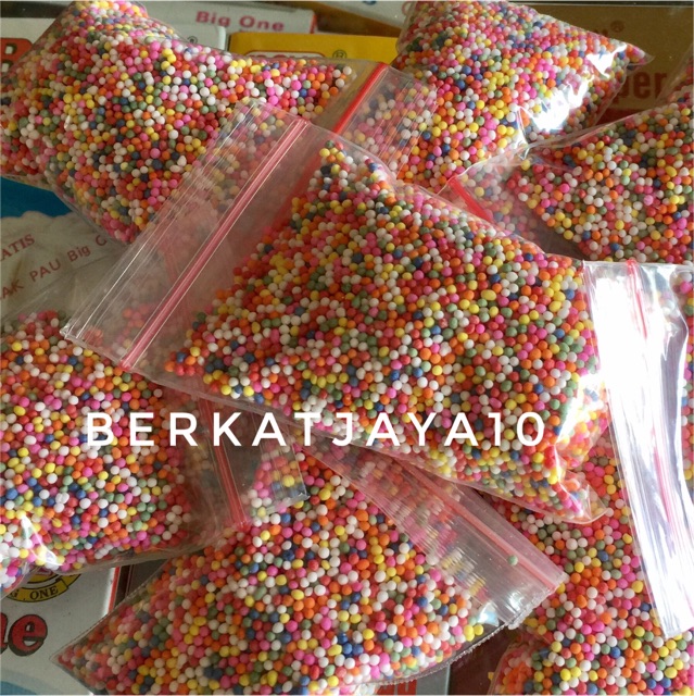 SPRINKLE Repack 100 Gram Spikel Trimit Permen Gula Warna Warni Butir