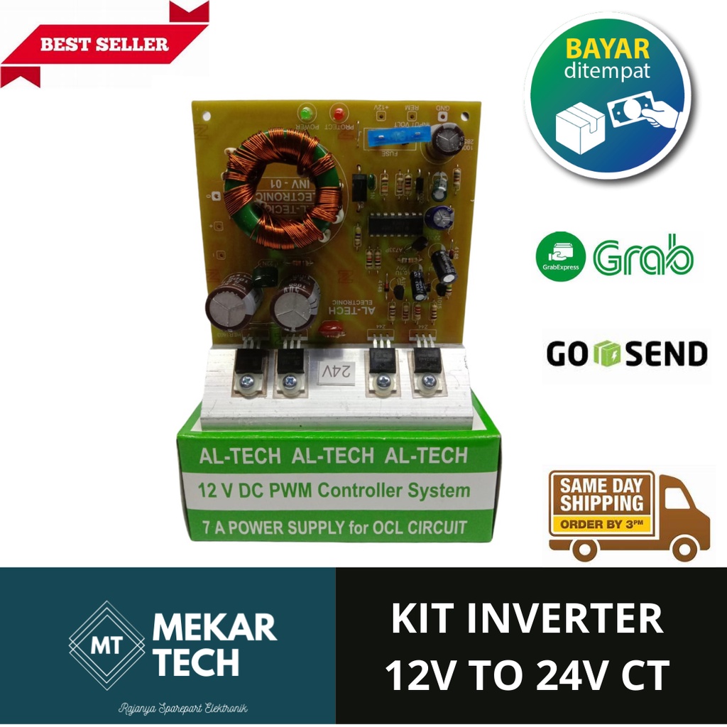 KIT INVERTER 12V DC TO 24V CT CONVERTER DC TO CT