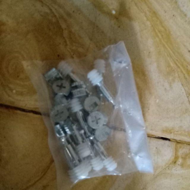 Baut Minifix Pendek Complete 15mm / Baut Knock Down 15mm