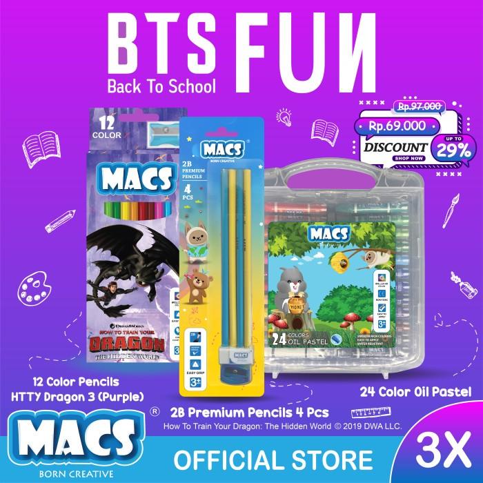 

Bts Fun Macs Pensil 2B Pensil Warna Crayon 078