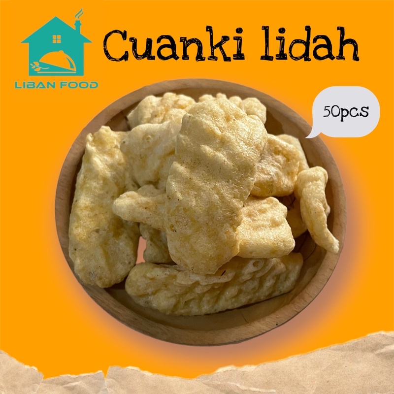 CUANKI LIDAH 50PCS /GRATIS ONGKIR/ LIBANFOOD