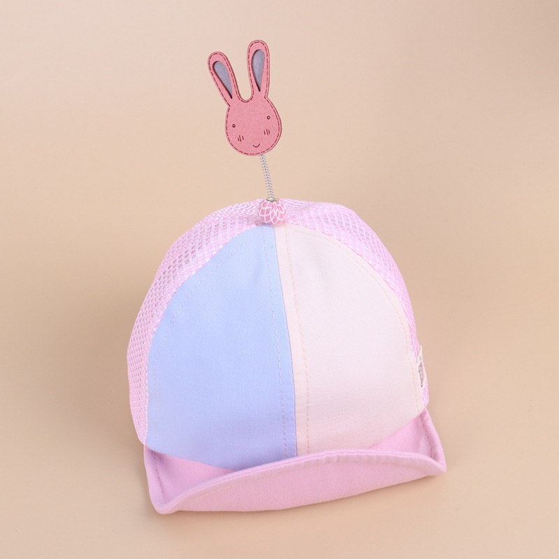 TOPI ANAK ANTI CORONA, FACE SHIELD ANAK, TOPI CORONA ANAK,  FACESHIELD TOPI ANAK, READY STOK!-KELINCI PINK (S/M)