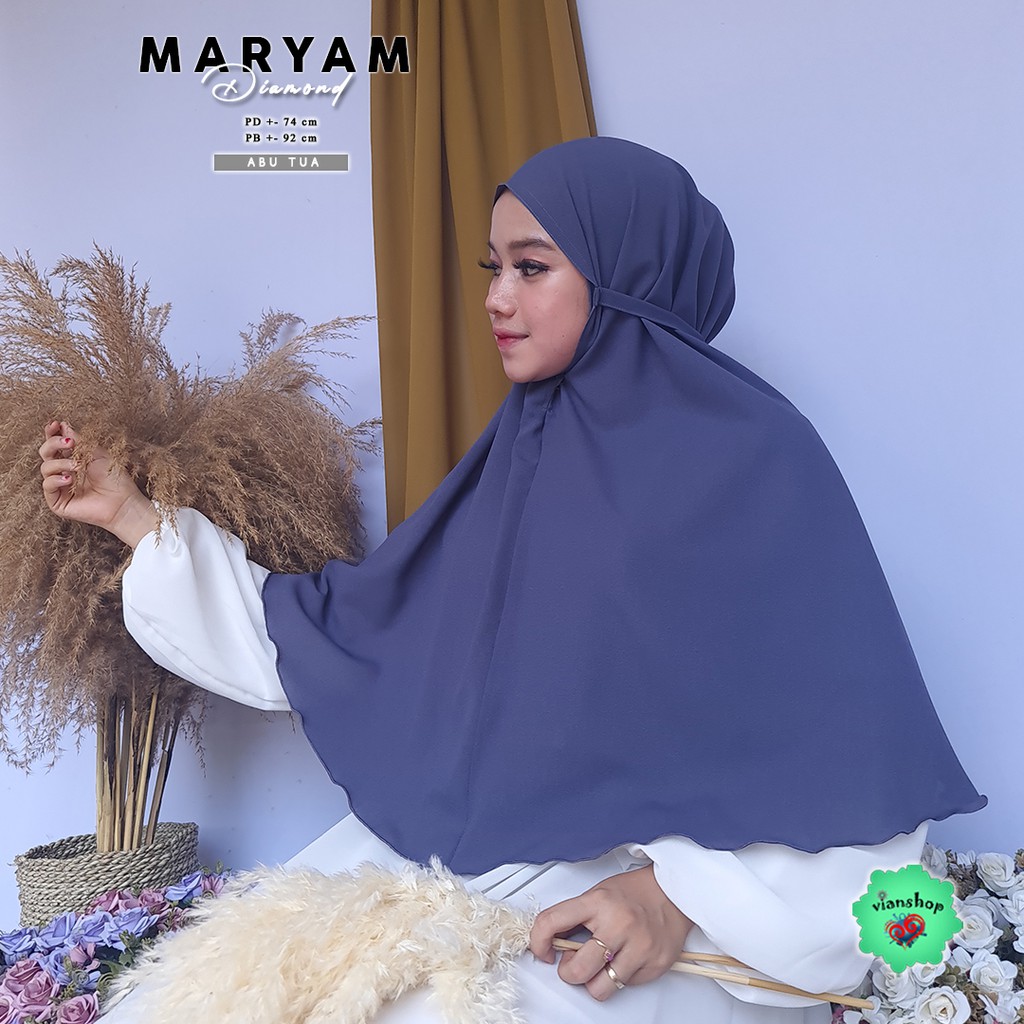 jilbab maryam PART 1 bergo tali non ped,bergo naswa , jilbab 1 layer , jilbab instan,jilbab cantik-maryam ABUTUA