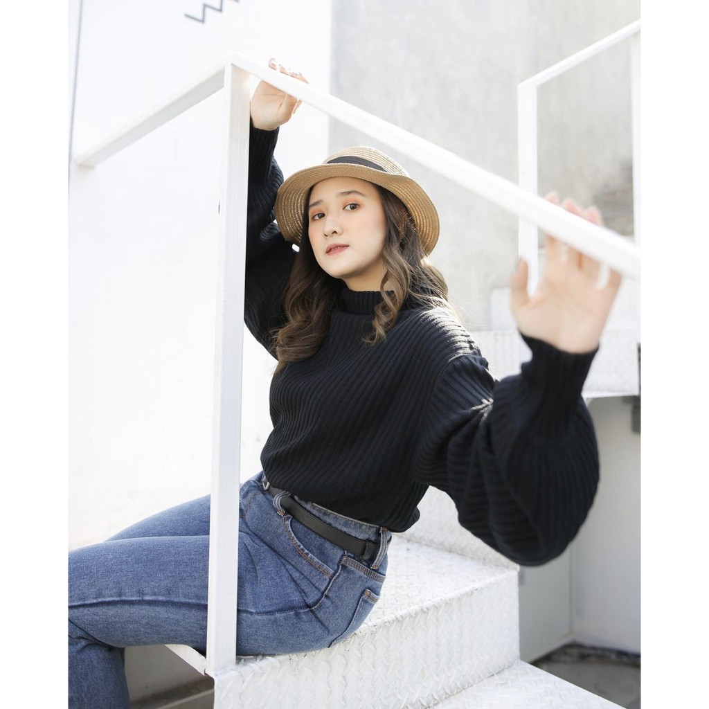 [FREE GIFT]BOXY JUMBO SWEATER SUPER XL  Sweater Rajut Baju Rajut Baju Wanita Termura