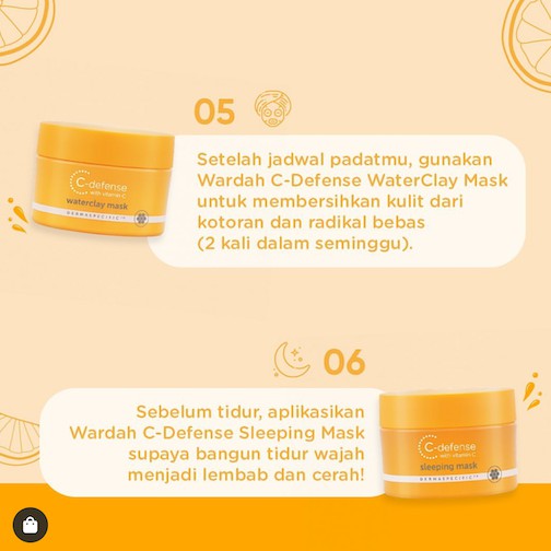 WARDAH C DEFENSE | Whip Creamy Wash DD Cream Serum Face Mist Mask Moisturizer