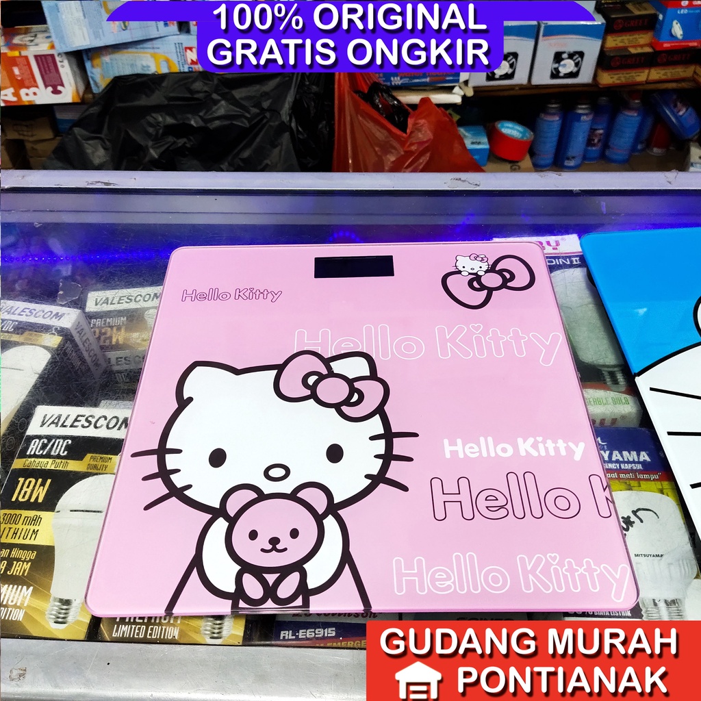 Timbangan badan Digital Karakter Doraemon / hello kitty