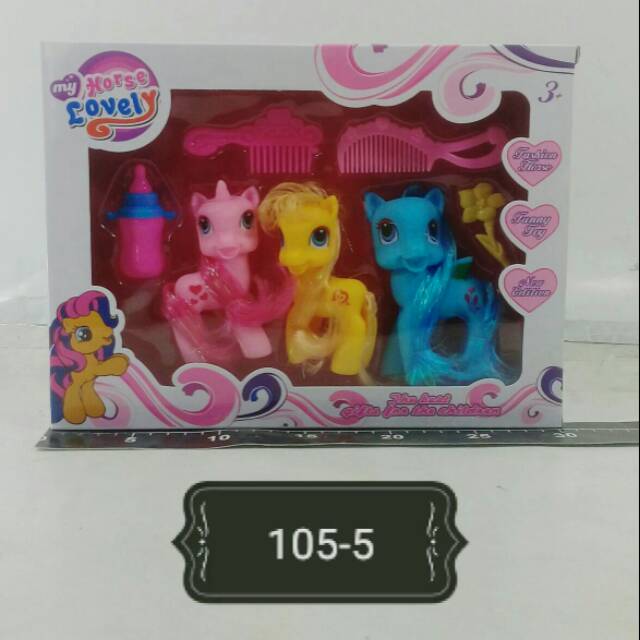 Mainan anak little poni/miniatur little poni/little poni karet