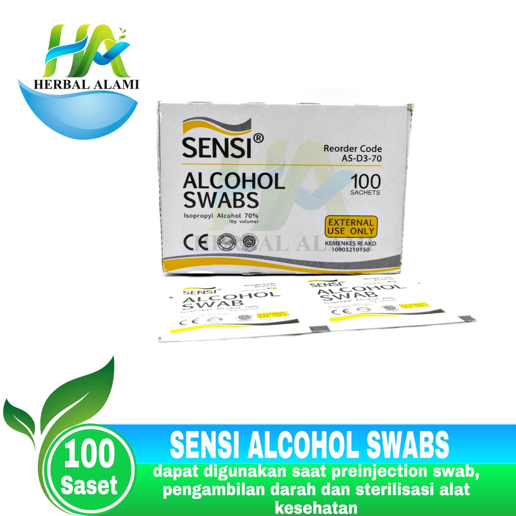 Sensi Alcohol Swabs isi 100