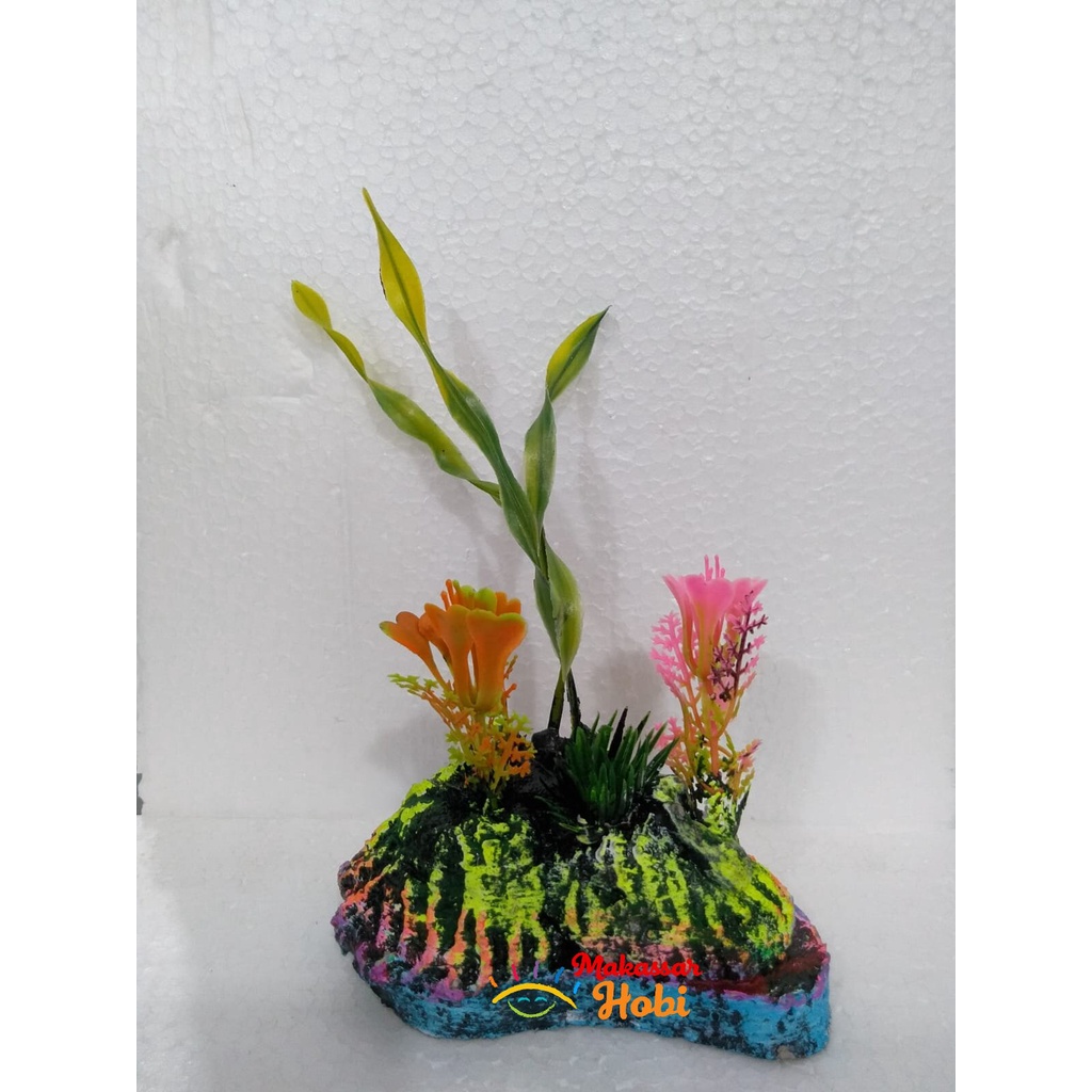 Bunga Sejoli 6 x 10 cm Hiasan Aquarium Aquascape Ornamen Akuarium Ikan