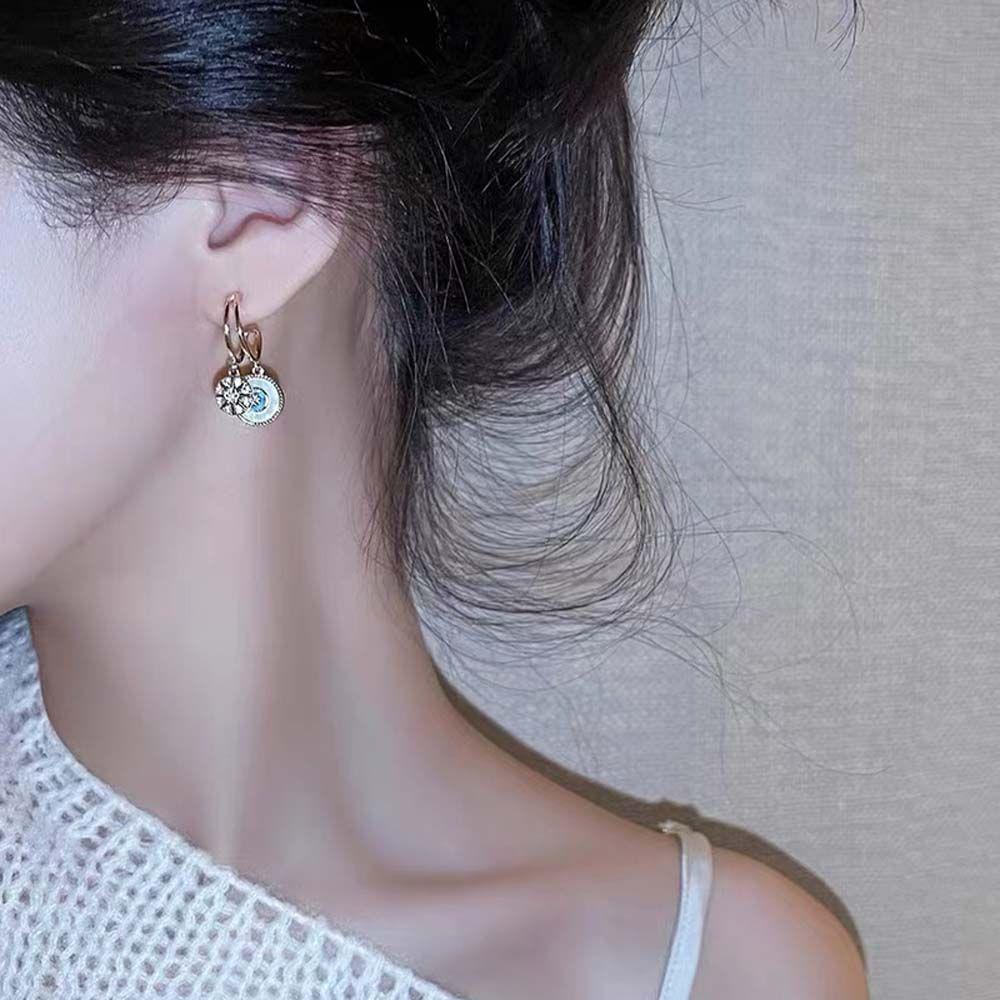 Mxbeauty Anting Wanita Mewah Klasik Pesta Pernikahan Temperamen Drop Earrings Anting Gaya Korea