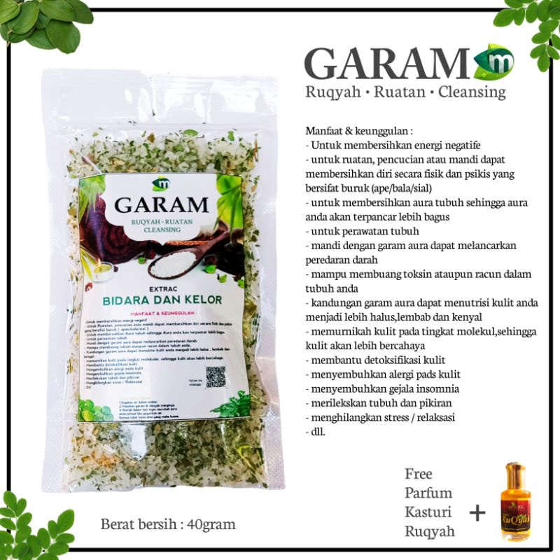 

GARAM Ruqyah Bidara cleasing aura 40gram