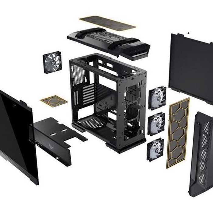 Casing ASUS TUF Gaming GT501 Mid-Tower Tempered Glass Gaming Case