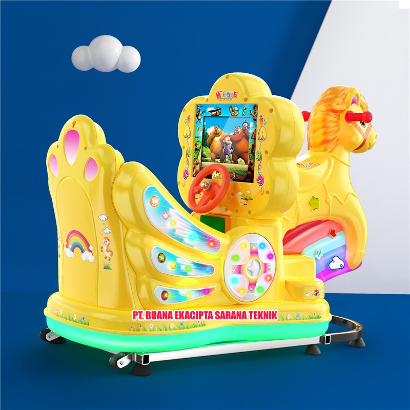 TERMURAH & CEPAT BALIK MODAL Kiddie Ride /Odong odong IMPORT TERBARU Kuda Poni bisa untuk 2 orang an