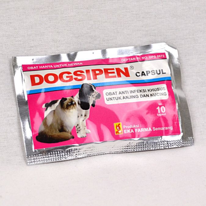 

EKAFARMA Obat Infeksi Anjing DOGSIPEN 10 Capsul