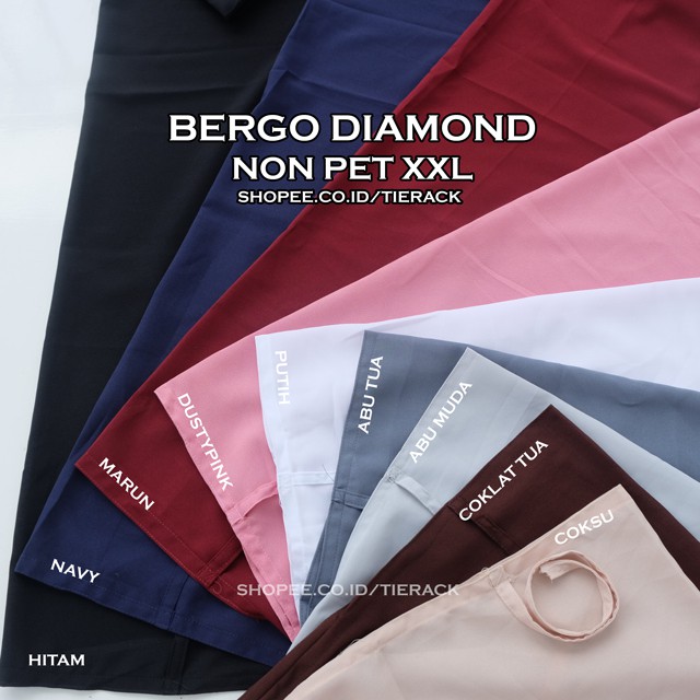 BERGO HANNAH DIAMOND XXL - Jilbab Instan Kerudung Hijab Khimar Hanah-2