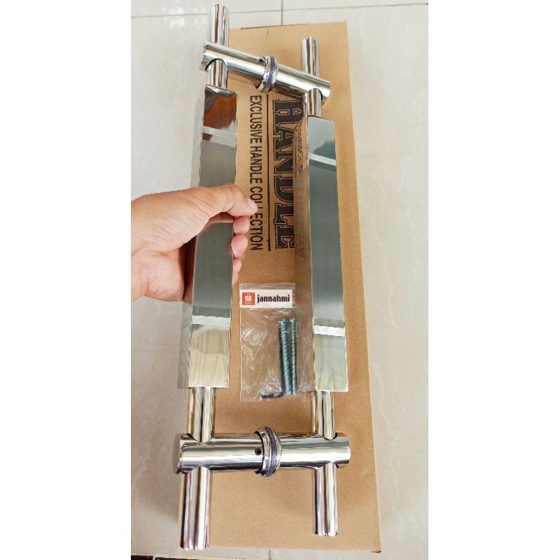 Handle pintu baut tembus 45cm berkualitas